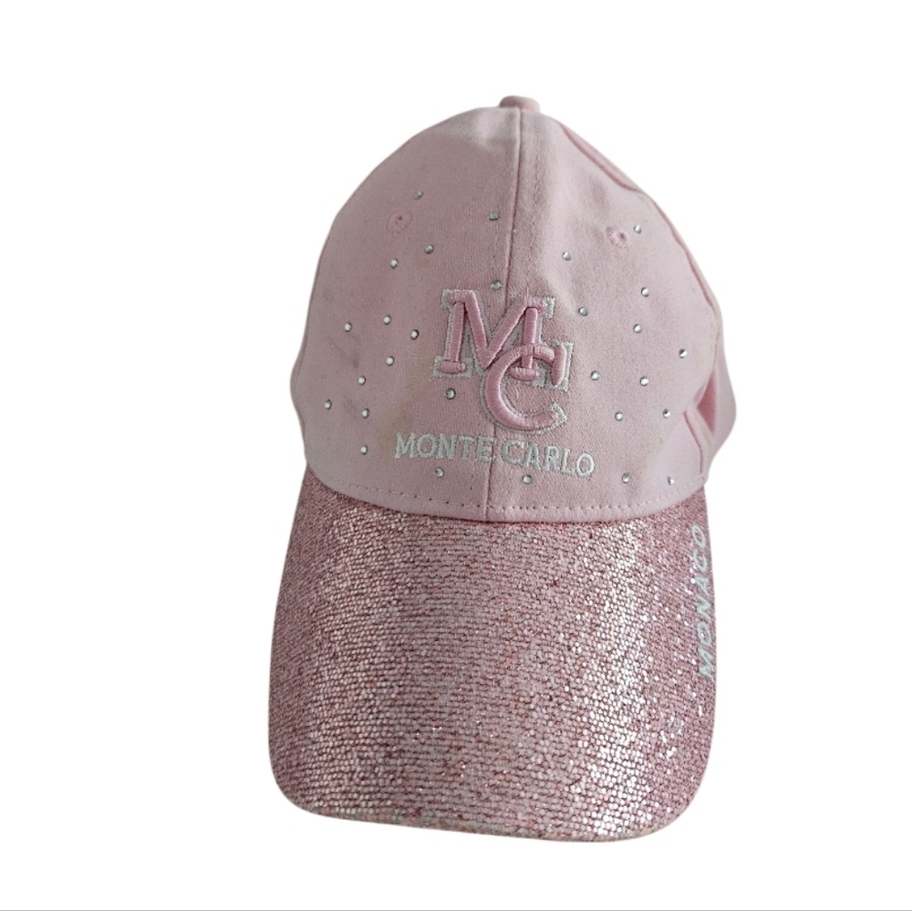 Women's Monte Carlo " Monaco" Pink Glitter Hat